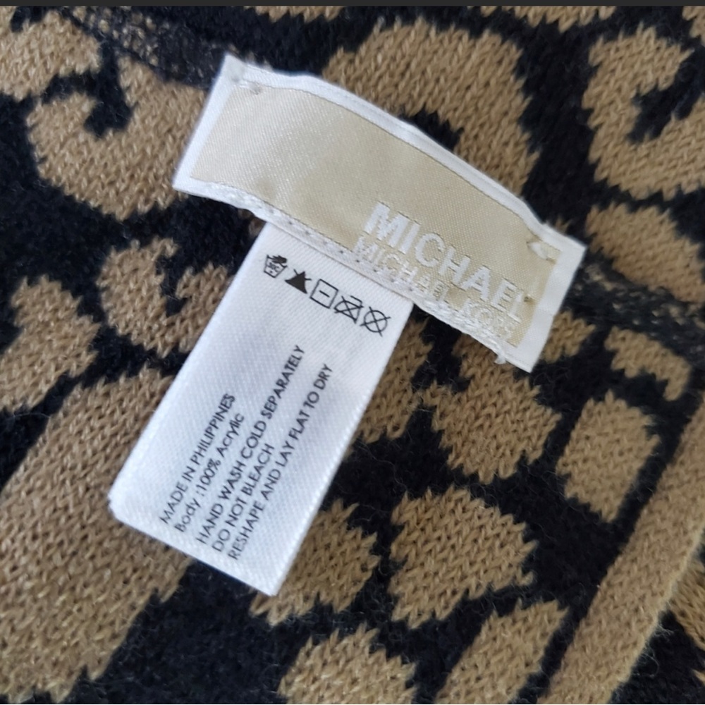Michael Kors Infinity Scarf Leopard Reversible Winter Warm Fashion Animal Print - Picture 8 of 12